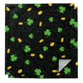 thumbnail image 1 of St. Patrick's Day Cloth Napkins, Green Shamrock Gold Coin Minimalist Black Washable and Reusable Dinner Napkins Set of 2, Table Napkin for Kitchen Party Birthday Wedding Hotel Housewarming 20"x20", 1 of 9