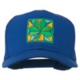 thumbnail image 1 of St Patrick's Day Clover Leaf Embroidered Cap - Royal OSFM, 1 of 5