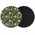 thumbnail image 1 of St. Patrick's Day Coasters Set of 2, Absorbent Coasters for Drinks, Luck Shamrocks Beer Harp Horseshoes Envelope Coaster for Desk Coffee Table Protection, Home Decor House Warming Gifts 4", 1 of 8