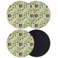 thumbnail image 1 of St. Patrick's Day Coasters Set of 4, Absorbent Coasters for Drinks, Lucky Shamrocks Retro Harp Beer Horseshoes Coaster for Desk Coffee Table Protection, Home Decor House Warming Gifts 4", 1 of 8