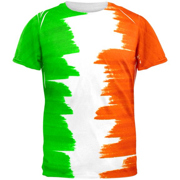St Patrick's Day Color Me Irish All Over Mens T Shirt Multi X-LG