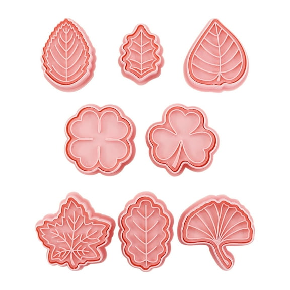 St. Patrick's Day Cookie Cutters 8 Pieces Set 3D Shape Fondant Baking Tools Irish Shamrock Clover Baking Supplies for DIY Cookies Cakes Decorations