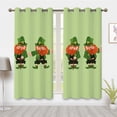 thumbnail image 1 of St. Patrick's Day Curtains, Green Cartoon Villain Printed Curtains, Blackout Curtains, Suitable for Room Bedroom Decoration(Grommet), 1 of 5