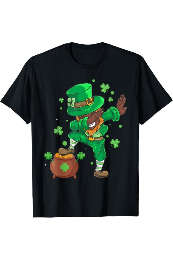St Patrick's Day Dabbing Cool African American Dab Dance T-Shirt