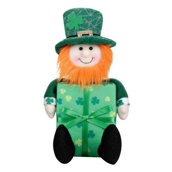 St. Patrick's Day Decorations Cute Cartoon Doll Irish Green Lucky Leprechaun Doll Decor Fun Dolls Luck Gifts St. Patricks Day Home Table Ornament Tiered Tray Decorations