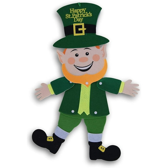 St. Patrick's Day Decorations Leprechaun Jointed Felt Hanging Decoration