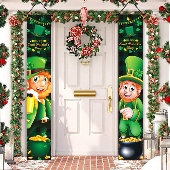St. Patrick's Day Decorative Sign for Front Porch, Irish Family Gathering, Classroom, Office, Wall, Door, and Fireplace, General Home Holiday Decor