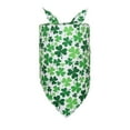 thumbnail image 1 of St. Patrick's Day Dog Bandana Set 1 PCS - Medium Green Irish Pattern Pet Scarf, Tie-On Festive Costume Accessory for Small Medium Cats & Dogs, 1 of 5
