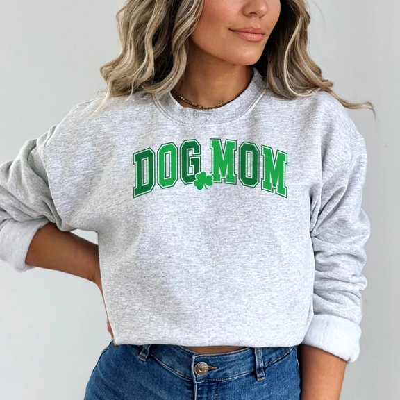 St Patrick's Day Dog Mom Sweatshirt