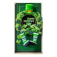 thumbnail image 1 of St. Patrick's Day Door Cover Suitable for Large Party Supplies Room Garden Wall Decoration Holiday Decoration Background, 35x71in, 1 of 6