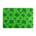 thumbnail image 1 of St. Patrick's Day Door Mat - Bath Rug Green Shamrock Lucky Clover Decorations Super Absorbent Dry - Rubber Backing Non Slip Washable (15.74x23.63in), 1 of 6