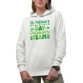thumbnail image 1 of St. Patrick's Day Drinking Team, White Hooded Sweatshirt or Hoodie, Large, 1 of 5