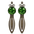 thumbnail image 1 of St. Patrick's Day Elegant Vintage Copper Crown-Shaped Bookmarks Set of 2, Stainless Steel Book Accessories for Reading Enthusiasts, 1 of 5