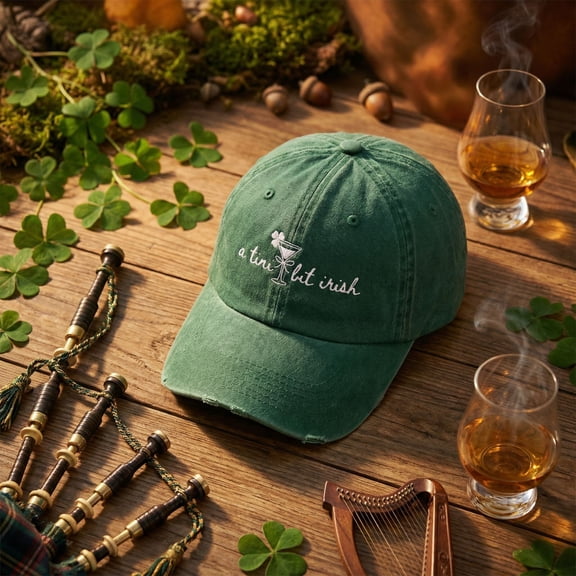 St. Patrick's Day Embroidered Low Profile Baseball Cap B