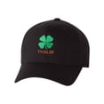 thumbnail image 1 of St Patrick's Day Fitted Hat, Four Leaf Clover Flex Fit Baseball Hat - Clover & Dublin, 1 of 3
