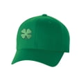 thumbnail image 1 of St Patrick's Day Fitted Hat, Four Leaf Clover Flex Fit Baseball Hat - Full Clover, 1 of 3