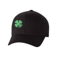 thumbnail image 1 of St Patrick's Day Fitted Hat, Four Leaf Clover Flex Fit Baseball Hat - Full Clover, 1 of 3