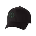thumbnail image 1 of St Patrick's Day Fitted Hat, Four Leaf Clover Flex Fit Baseball Hat - Outline, 1 of 3