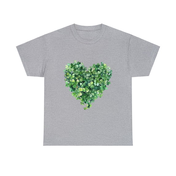 St Patrick's Day, Four Leaf Clovers, Shamrocks in Heart Shirt ID-0216-IRCA