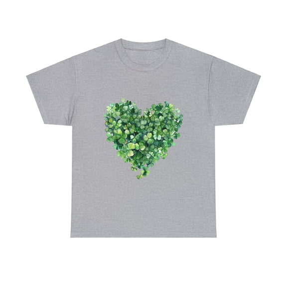 St Patrick's Day, Four Leaf Clovers, Shamrocks in Heart Shirt ID-0216-IRCA