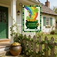 thumbnail image 1 of St. Patrick's Day Garden Flag - 12.6x18.5in Reversible Polyester Irish Festival Decoration with Clover & Welcome Design, Durable Outdoor Flag for Yard, Patio, Porch & Party, Festive Courtyard Decor, 1 of 6