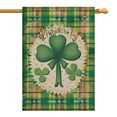 thumbnail image 1 of St. Patrick's Day Garden Flag Irish Garden Flag Welocme Lucky Shamrock Green Yard Flags 28''×40'' Burlap Vertical Double Sided Outdoor Flag for Home,Garden Decorations, 1 of 6