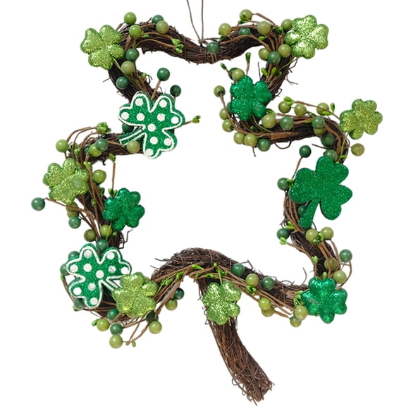 St.Patrick's Day Garland,Green Gold Metallic Garland for Irish Party Home Decoration