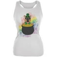 thumbnail image 1 of St. Patrick's Day German Shepherd Gold Lucky Juniors Soft Tank Top White MD, 1 of 1