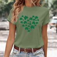 thumbnail image 1 of St. Patrick's Day Gifts T-Shirt Soft Comfortable Favorite Women Shirt for Women Casual Spring Summer (Light Green,S), 1 of 3