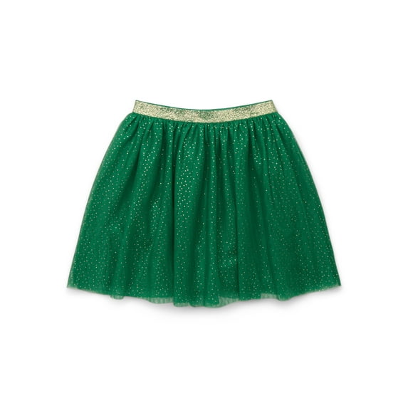 St. Patrick's Day Girls Glitter Pixie Mesh Skirt from Way to Celebrate, Sizes 4-18