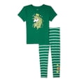 thumbnail image 1 of St. Patrick's Day Girls Graphic T-Shirt and Leggings, 2-Piece Outfit Set, Sizes 4-18, 1 of 3