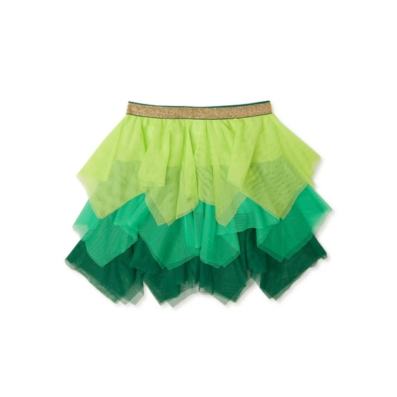 St. Patrick's Day Girls Mesh Skirt, Sizes 4-18