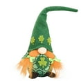 thumbnail image 1 of St. Patrick's Day Gnome Plush Doll Set Of 2 Different Designs Beard And 2 Braids Adjustable Hat Soft Knitted Fabric Home Decor Luck Ornaments For Family Friends, 1 of 8