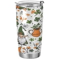 thumbnail image 1 of St. Patrick''s Day Gnome Tumbler with Straw Lid, 20oz Stainless Steel Tumbler Cup Double Wall Vacuum Insulated Travel Coffee Mug for Hot and Cold Drinks, 1 of 7