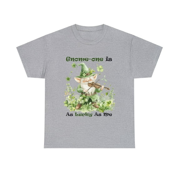 St Patrick's Day Gnome-one Is As Lucky As Me Shirt,Gnome Shirt ID-0221-5PNB