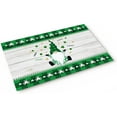 St. Patrick's Day Gnomes Clover Doormats Rugs for Indoors, Irish Green