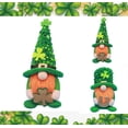 thumbnail image 1 of St Patrick's Day Gnomes Decorations, Gnomes Plush Lucky Green Shamrock Home Table Centerpiece Decor Ornaments for Irish Saint Patrick's Day, 1 of 8