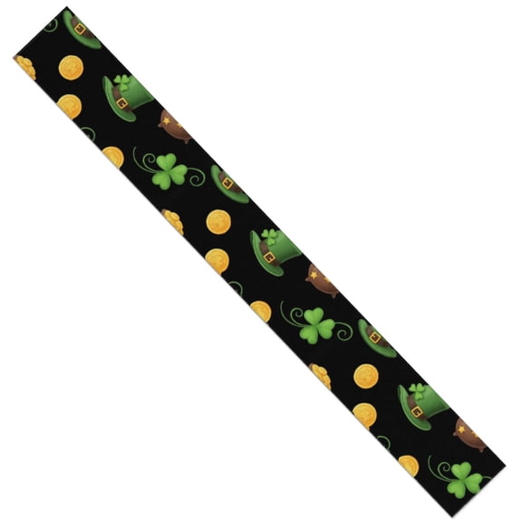 St. Patrick's Day and Gold Pots Table Runner,Kitchen Dining Table Decoration for Home Party Decor,13.8"x108" Heat Resistant,Wrinkle-Free,Machine Washable