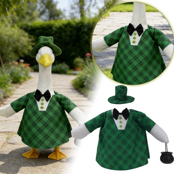 St Patrick's Day Goose Irish Themed Apparel Funny Animal Outfit For Photos And Parties