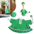 thumbnail image 1 of St. Patrick's Day Goose Outfit, Porch Goose Costume, Green Goose Clothing, Shamrock Goose Decor, Concrete Goose Outfit, St. Patrick's Day Yard Decor, Lawn Goose Clothes, Goose Costume with Hat, 1 of 9