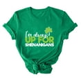 thumbnail image 1 of St. Patrick's Day Graphic Tees for Women Trendy Irish Tshirts Tops Short Sleeve FestivalLeaf Clover Summer Shirts(Green 2XL), 1 of 3