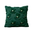 thumbnail image 1 of St. Patrick's Day Green Embroidered Clover Pillowcase, High-end Sofa/bedside Cushion Cover (without pillow core), 1 of 6
