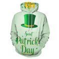 thumbnail image 1 of St Patrick's Day Green Hat 3d Sweatshirts Hoodie Fashion Casual Personality Men's Women Street Hoodie Pullovers Long Sleeve Comfortable Top, 1 of 6
