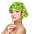 thumbnail image 1 of St Patrick's Day Green Silk Bonnet for Sleeping Women/Men, Adjustable Elastic Satin Bonnet Bonnet for Sleeping, Soft Similar Silk Curly Hair Bonnet for Sleeping, 1 of 7