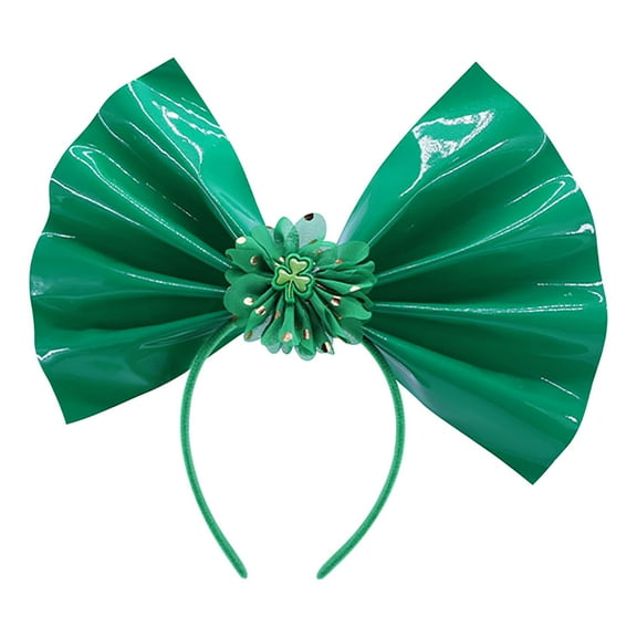 St. Patrick's Day Hair Accessories for Kids and Adults, Green Headbands with Spring Boppers, Cute Party Costume Decorations, Festive Hair Hoops for Celebrations