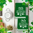 thumbnail image 1 of St. Patrick's Day Hand Towel Green Clover Print Kitchen Towel Dish Drying Towel Absorbent Polyester Fabric Irish Festival Decor Holiday Themed Towel for Kitchen Bathroom, 1 of 5
