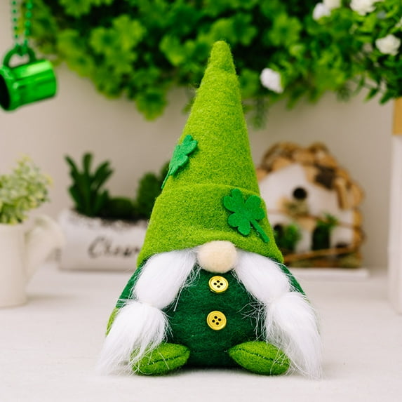 St.Patrick's Day Handmade Decorations for Irish March Saint Paddy's Day Gift St Patricks Day Decorations Plush Home Table Ornament Decor