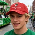 thumbnail image 1 of St. Patrick's Day Hat Adjustable Trucker Cap A Tini Bit Unisex Cap Irish Wineglass Shamrock Graphic Baseball Hat, 1 of 5