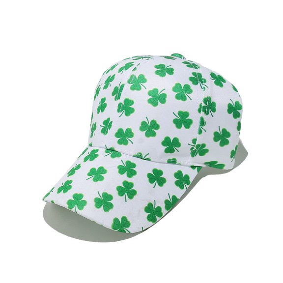 St Patrick's Day Hat Irish Shamrock Baseball Cap Adjustable Running Workouts Baseball Hats for Women Men