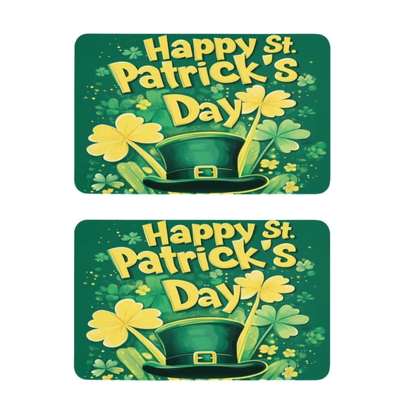 St. Patrick's Day Hat Strong Fridge Magnets Refrigerator Magnets Sticker Decor for Whiteboards Locker 4"x2.5" 2 Pack